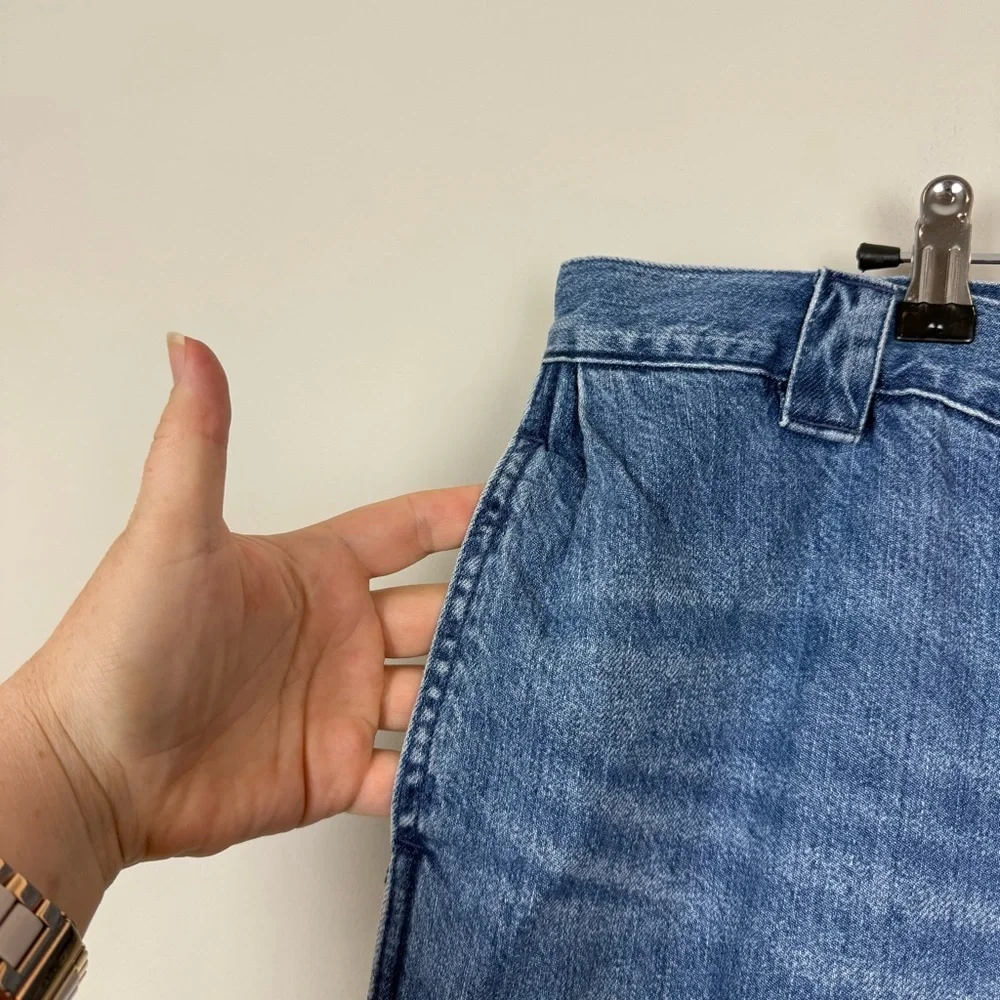NWOT Madewell High-Rise Tapered Jeans Pleat Edition Sz 32